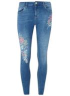 Dorothy Perkins Mid Wash Oriental Embroidered 'darcy' Jeans