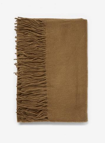 Dorothy Perkins Khaki Plain Acrylic Scarf