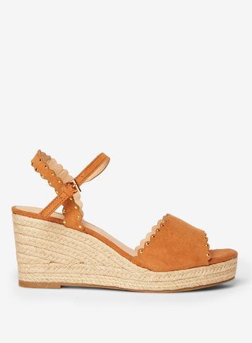 Dorothy Perkins Tan Rydel Stud Wedges