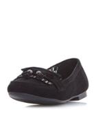 Dorothy Perkins *head Over Heels By Dune Black Gala Flat Shoes