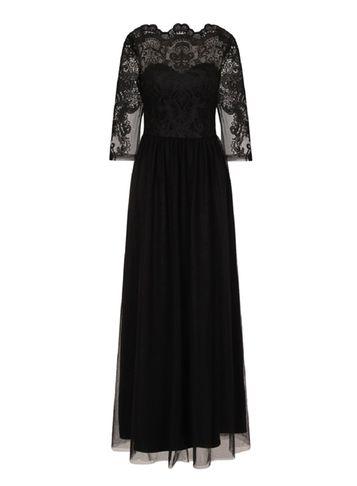 Dorothy Perkins *chi Chi London Black Embroidered Maxi Dress