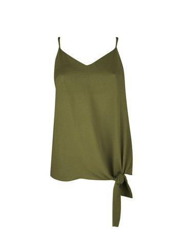 Dorothy Perkins Khaki Tie Side Camisole Top