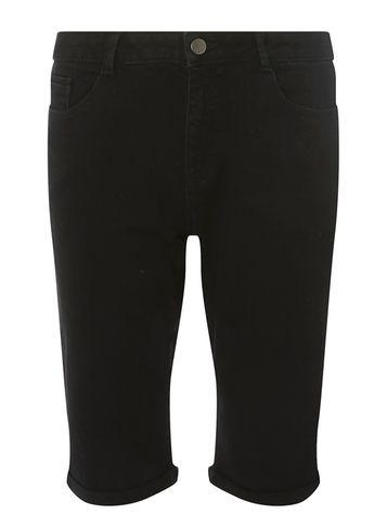 Dorothy Perkins *tall Black Denim Knee Shorts