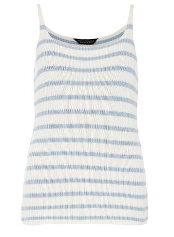Dorothy Perkins Ivory & Blue Stripe Cami Top