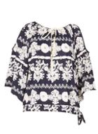 Dorothy Perkins *blue Vanilla Navy Cold Shoulder Tie Top