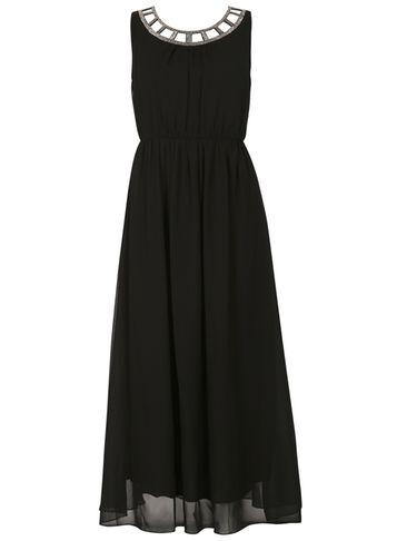 Dorothy Perkins *izabel London Black Round Neck Maxi Dress