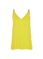 Dorothy Perkins Lime Glitter Strap Camisole Top