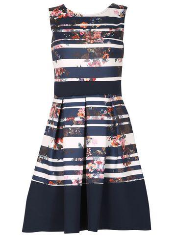 Dorothy Perkins *izabel London Navy Sleeveless Dress