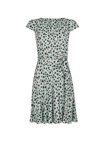 Billie & Blossom Petite Multi Colour Animal Heart Print Fit And Flare Dress