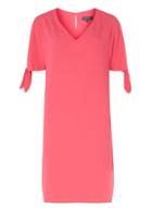 Dorothy Perkins *tall Pink Tie Sleeve Shift Dress