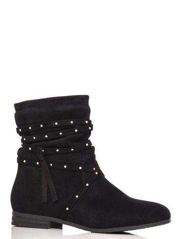 Dorothy Perkins *quiz Black Faux Suede Ankle Boots