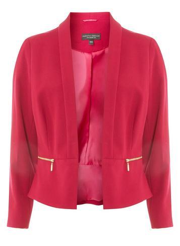 Dorothy Perkins Fuchsia Cropped Tailored Jacket