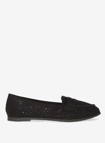 Dorothy Perkins Wide Fit Black 'lana' Loafers