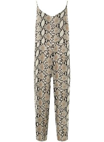 Dorothy Perkins Multi Coloured Snake Print Tie Back Jumpsuit