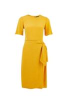 Dorothy Perkins Yellow Tie Side Midi Dress
