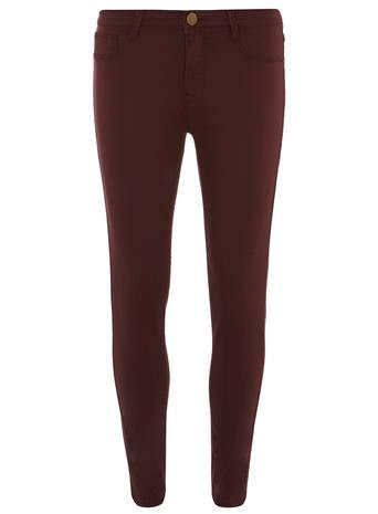 Dorothy Perkins Petite Raisin 'frankie' Skinny Jeans