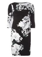 Dorothy Perkins *luxe Monochrome Floral Bodycon Dress