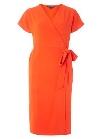 Dorothy Perkins Red Crepe Wrap Dress