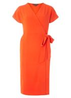 Dorothy Perkins Red Crepe Wrap Dress