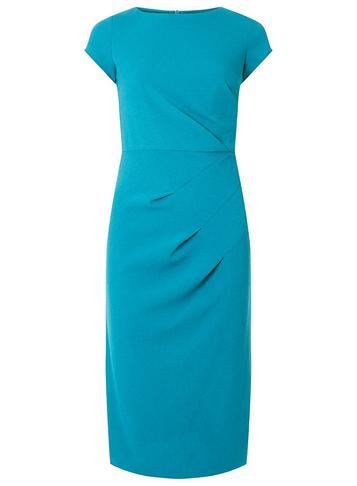 Dorothy Perkins *lily & Franc Peacock Crepe Manipulated Pencil Dress
