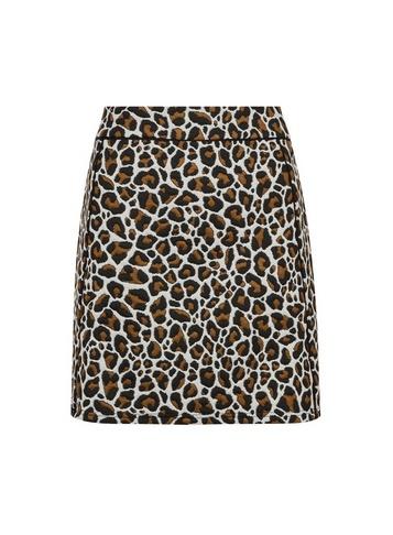 Dorothy Perkins Multi Coloured Animal Print Jacquard Mini Skirt
