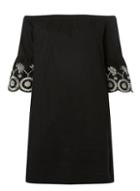 Dorothy Perkins Black Broderie Bardot Dress