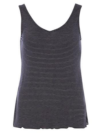 Dorothy Perkins Stripe Wrap Back Vest Top