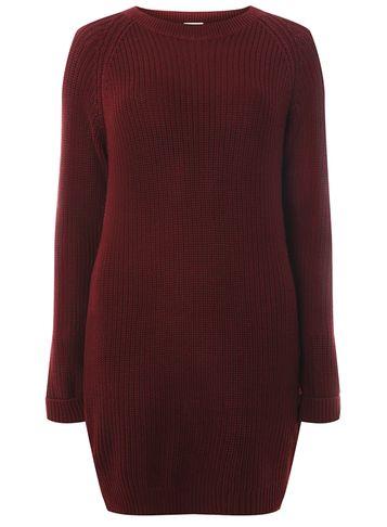 Dorothy Perkins *noisy May Red Knitted Top