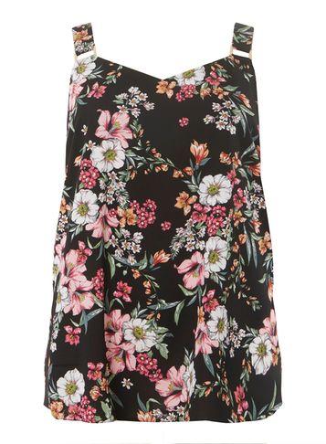 Dorothy Perkins Dp Curve Multicoloured Ditsy Camisole Top