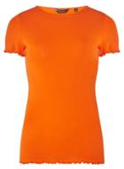Dorothy Perkins Orange Lettuce Edge T-shirt