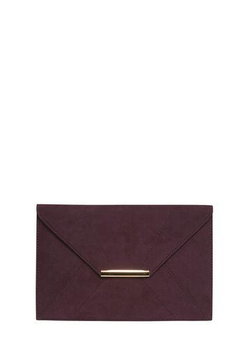 Dorothy Perkins Blackcurrant Envelope Clutch Bag