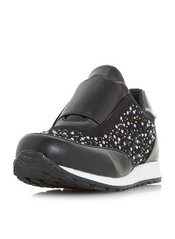 Dorothy Perkins *head Over Heels By Dune Black 'emie' Trainers