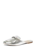 Dorothy Perkins Silver 'lucky' Mule Loafers