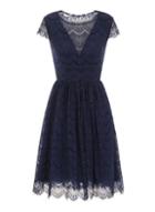 Dorothy Perkins *chi Chi London Blue Lace Midi Dress