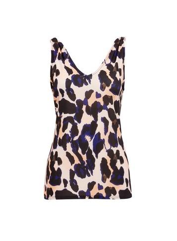 Dorothy Perkins Pink Leopard Print Knot Shoulder Vest