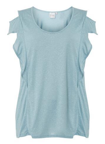 Dorothy Perkins Juna Rose Curve Pale Blue T-shirt