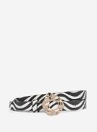 Dorothy Perkins Cream Zebra Print Belt