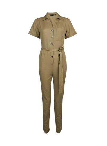 Dorothy Perkins Khaki Utility Jumpsuit
