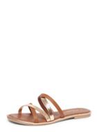 Dorothy Perkins Tan 'frisco' Multi-strap Mule Sandals