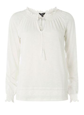 Dorothy Perkins Ivory Boho Style Top