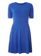Dorothy Perkins Cobalt Fit And Flare Knitted Dress