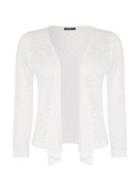 Dorothy Perkins *roman Originals Ivory Pointelle Tie Shrug