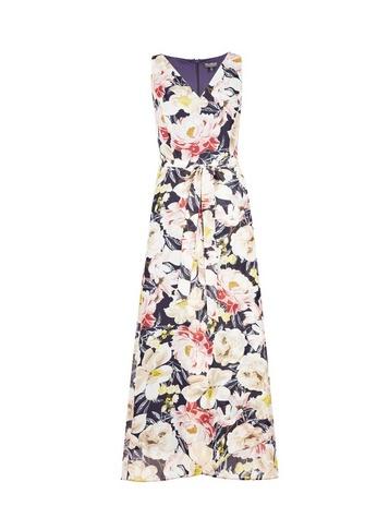 *billie & Blossom Rose Floral Print Wrap Hem Dress