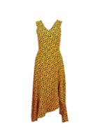 Dorothy Perkins Petite Yellow Black Midi Dress