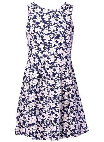 Dorothy Perkins *izabel London Navy High Neck Skater Dress