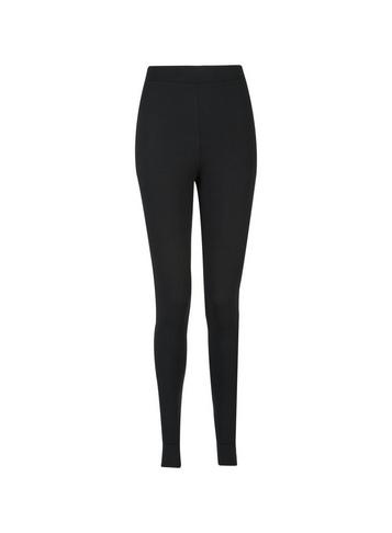 Dorothy Perkins *tall Black Cotton Blend Leggings