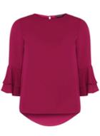 Dorothy Perkins Berry Double Ruffle Top