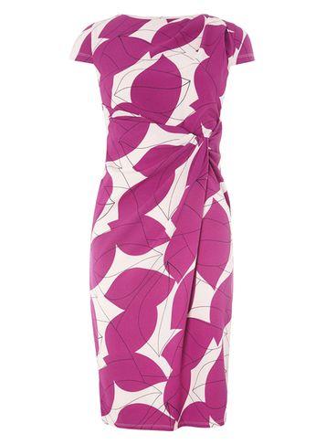 Dorothy Perkins *lily & Franc Multi Coloured Leaf Print Bodycon Dress