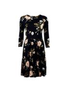 Dorothy Perkins Black Multi Floral Print Smock Dress