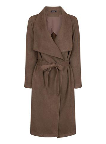 Dorothy Perkins *girls On Film Khaki Suedette Trench Coat